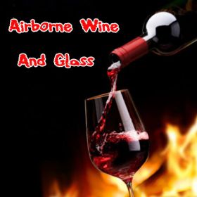 Левитация бокала вина - Airborne Wine And Glass