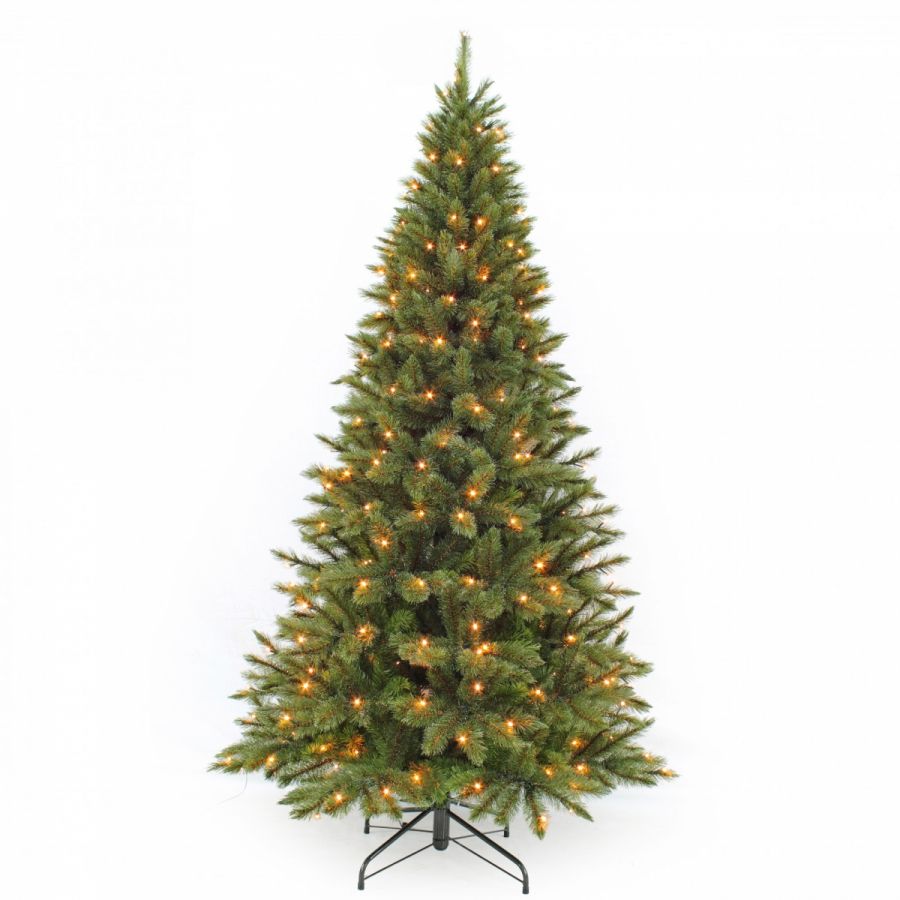 Искусственная елка Лесная Красавица стройная 260 см 360 ламп зеленая