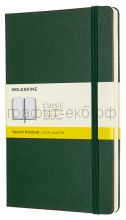 Книжка зап.Moleskine Large Classic клетка зеленый QP061К1