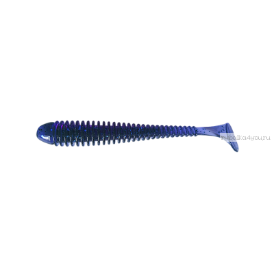 Приманка Pike Hunter Ribbed Worm 89 мм / упаковка 8шт / цвет:  Fialka (UV)