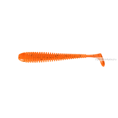 Приманка Pike Hunter Ribbed Worm 89 мм / упаковка 8шт / цвет:  Firefox (UV)