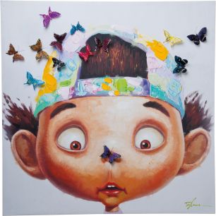 Картина Boy with Butterflys, коллекция Мальчики С Бабочками