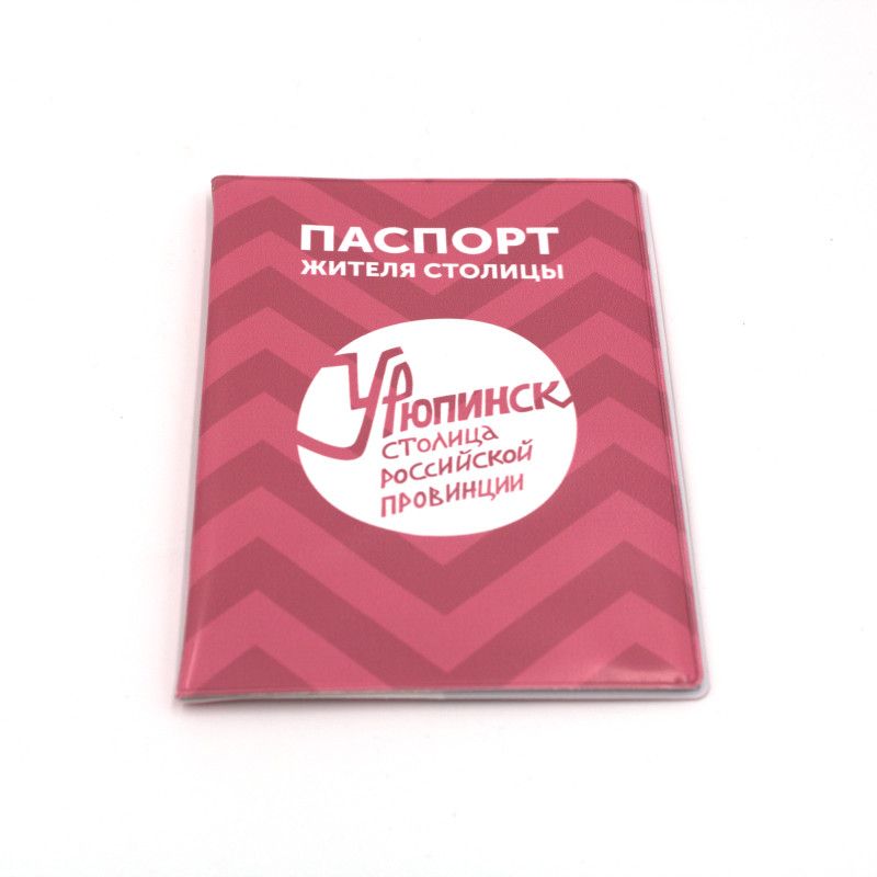 Обложка для паспорта "Розовые зигзаги"