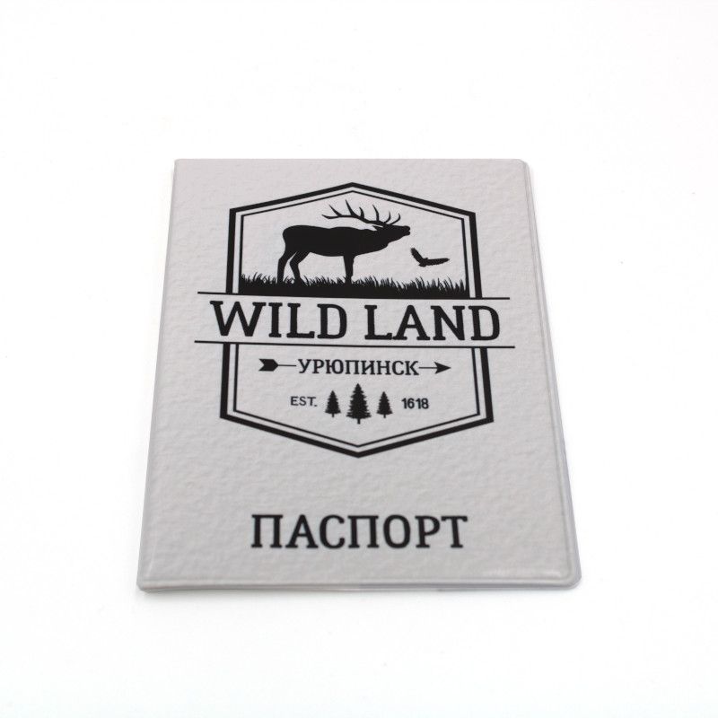 Обложка для паспорта "Вайлд ленд белый"