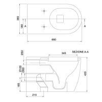 схема унитаза Scarabeo 5526