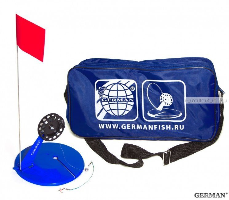 Жерлица в сумке German оснащенная большая (10 шт) сумка синяя