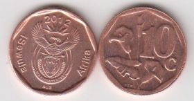 ЮАР 10 центов 2012 UNC