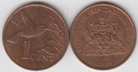 Тринидад и Тобаго 1 цент разные года XF