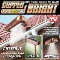 Уличный светильник на солнечной батарее Copper Bright (2)