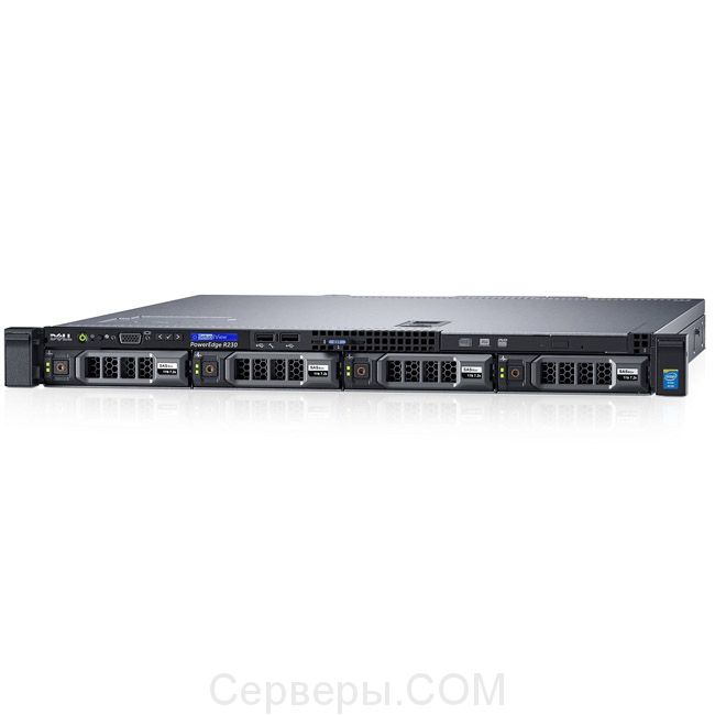 Сервер Dell PowerEdge R230 3.5" Rack 1U, 210-AEXB-3