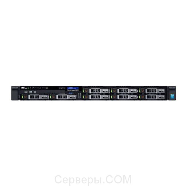 Сервер Dell PowerEdge R330 2.5" Rack 1U, 210-AFEV-21