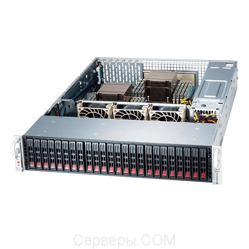 Серверная платформа Supermicro SuperStorage 2029P-E1CR24L 2U 2xLGA 3647 24x2.5", SSG-2029P-E1CR24L