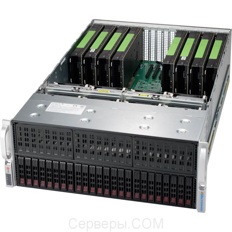Серверная платформа Supermicro SuperServer 4028GR-TR2 4U 2xLGA 2011v3 24x2.5", SYS-4028GR-TR2