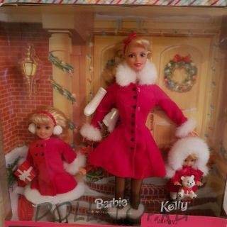 Куклы Барби, Стейси и Келли, Рождественский сет "Праздничные сестры" - HOLIDAY SISTERS Barbie, Kelly, Stacie Gift Set dolls set 1999