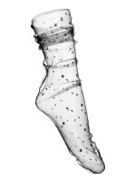 Воздушные носочки со звездочками Tulle Socks, серый