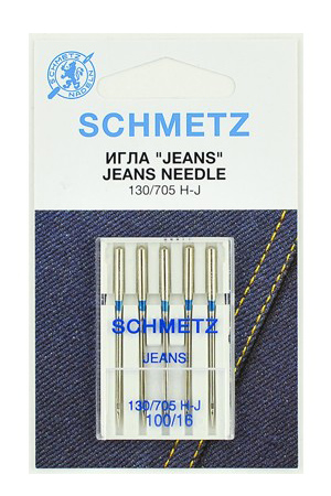 Иглы Schmetz джинс №100 (5шт.)