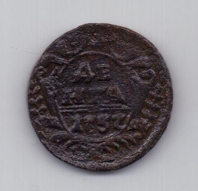 деньга 1737 года