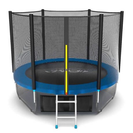 Батут с верхней и нижней сеткой Evo Jump External 8ft Lower net Blue