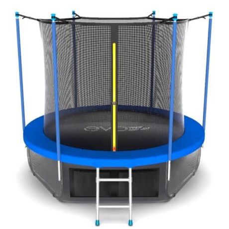 Батут с внутренней сеткой и лестницей Evo Jump Internal 10ft Sky