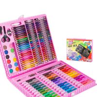 Набор для рисования в чемодане Art Set 150 предметов (цвет розовый)_4