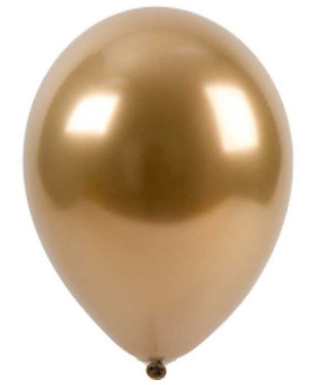 Золото Хром Бельгия шар латексный с гелием
