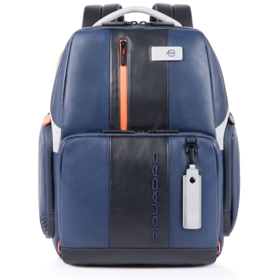 Кожаный бизнес рюкзак Piquadro CA4532UB00/BLGR сине-серый