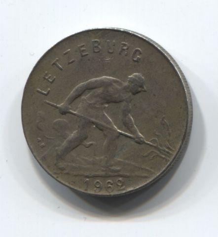 1 франк 1962 года Люксембург