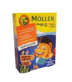 Omega-3 moller детские витамины рыбки (Норвегия)