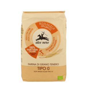 Мука пшеничная для Пасты тип 0 БИО Alce Nero Farina di Grano Tenero tipo 0 - 1 кг (Италия)