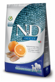 N&D Ocean Herring & Orange medium&maxi adult (Сельдь и апельсин для взрослых собак средних и крупных пород)