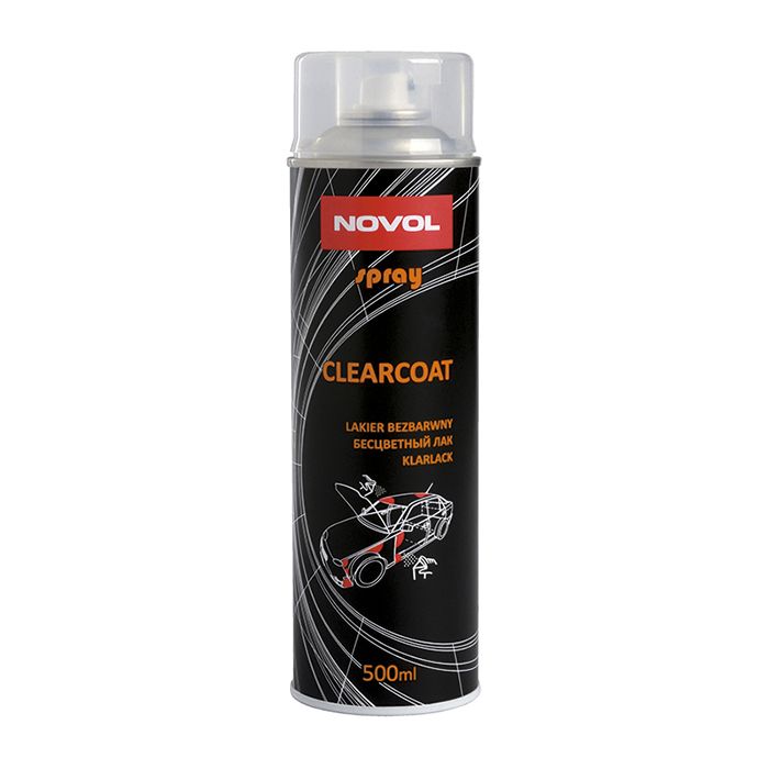 Novol Бесцветный Лак CLEARCOAT спрей, объем 500мл.