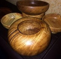 Деревянная посуда пропитана тунговым маслом.