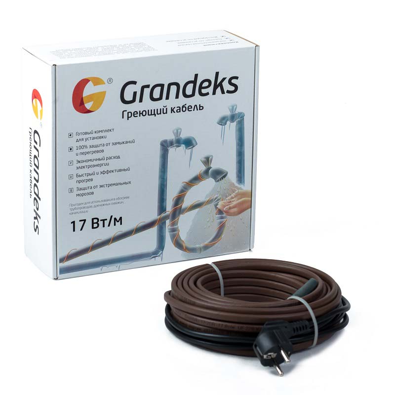 Секция нагревательная кабельная Grandeks 17-2, длина 8м