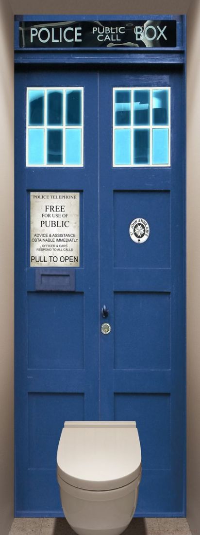 Фотообои в туалет - Police Box