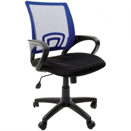 Кресло компьютерное Chairman 696 PL, спинка ткань-сетка сиденье TW черная, механизм качания