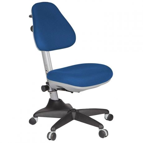 Кресло детское Бюрократ KD-2, PL, ткань синяя, механизм качания, без подлокотников