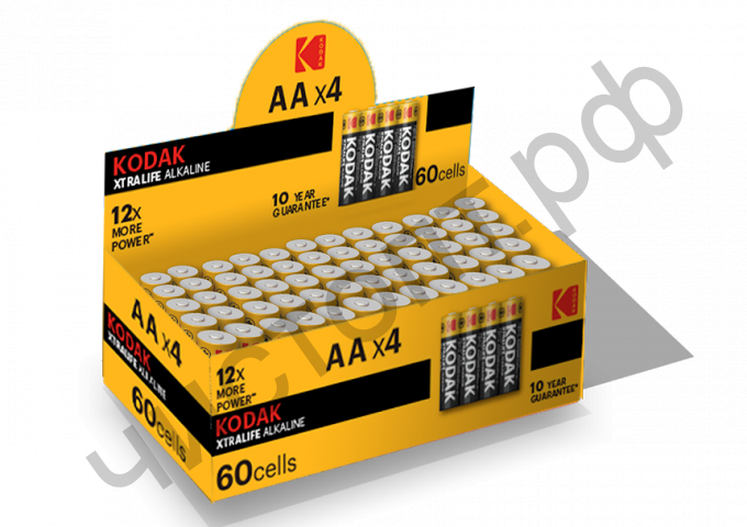 KODAK LR6 XTRALIFE (4SP) colour box (60)