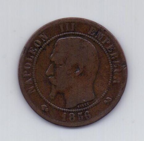 10 сантимов 1856 года Франция