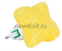 Ночник светодиодный NLA 10-SY ЗВЕЗДА жёлтая с выключателем 230В IN HOME