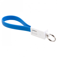 Кабель-брелок Gmini GM-MUS300FKBL, USB-Lightning плоский, синий