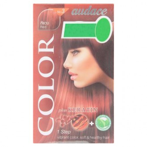 Стойкая краска для волос с кератином тон Махагон Audace Color 1 уп