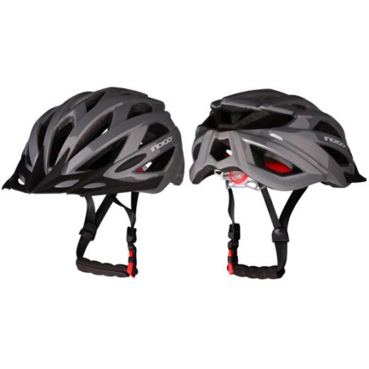 Шлем велосипедный взрослый INDIGO IN069 55-61см серый