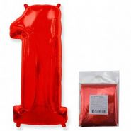 Фигура "1"  (40"/102 см) красный, в упаковке