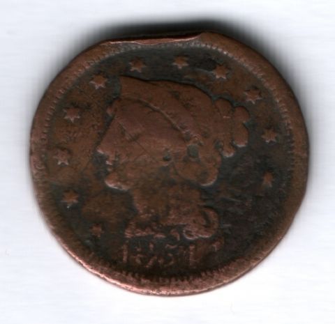 1 цент 1851 года США