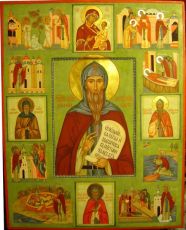 Икона Антоний Дымский преподобный (рукописная)