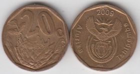 ЮАР 20 центов разные год