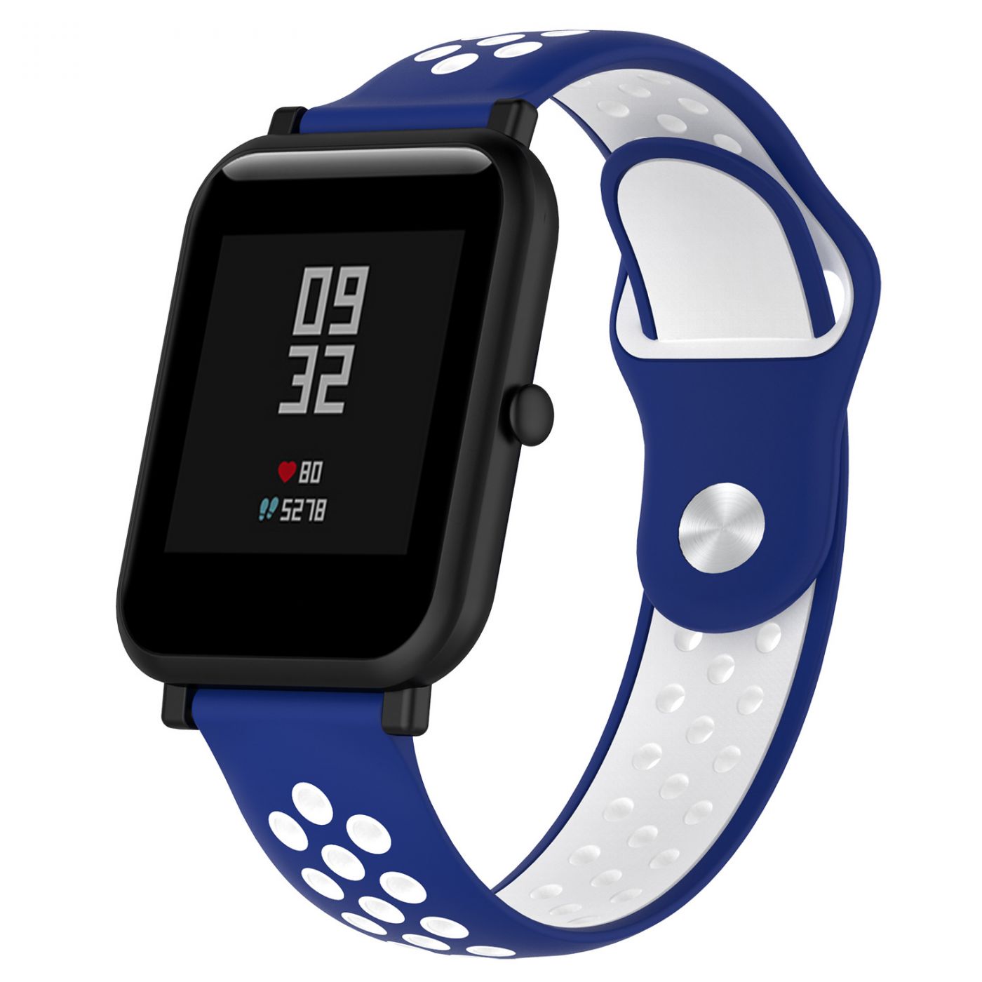 Сменный ремешок для Умных часов  Amazfit Bip Smartwatch (Синий - Белый)