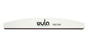 Wula nailsoul Полировочная пилка для ногтей 180/240 грит, белая закругленная