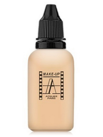 Make-Up Atelier Paris HD Fluid Foundation Beige AIR2B Natural beige clear Тон-флюид водостойкий для аэрографа 2B светло-бежевый