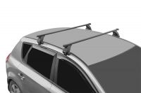 Багажник на крышу Kia Soul (c 2019г, без рейлингов), Lux, стальные прямоугольные дуги